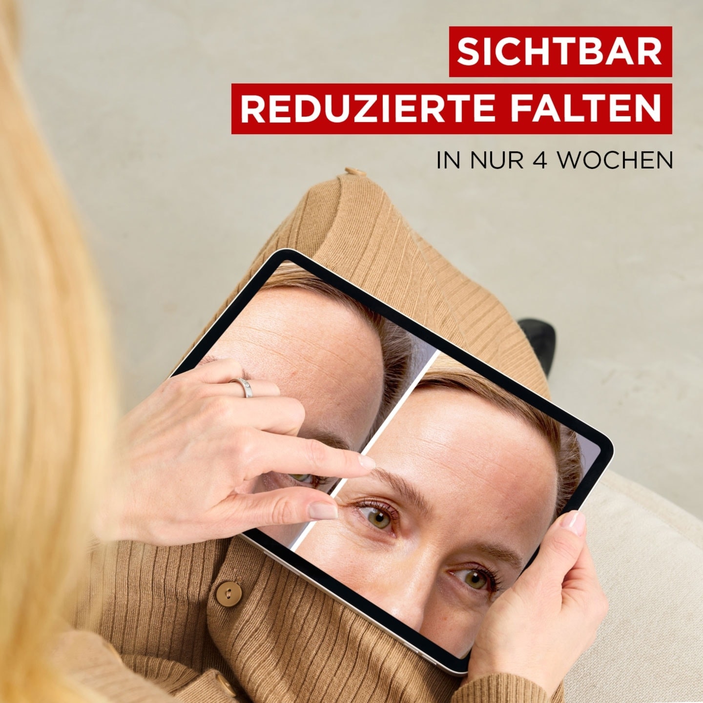 Laser X3 Tagescreme Dreifach-Power Anti-Age Pflege - Produktvorteil sichtbar reduzierte Falten